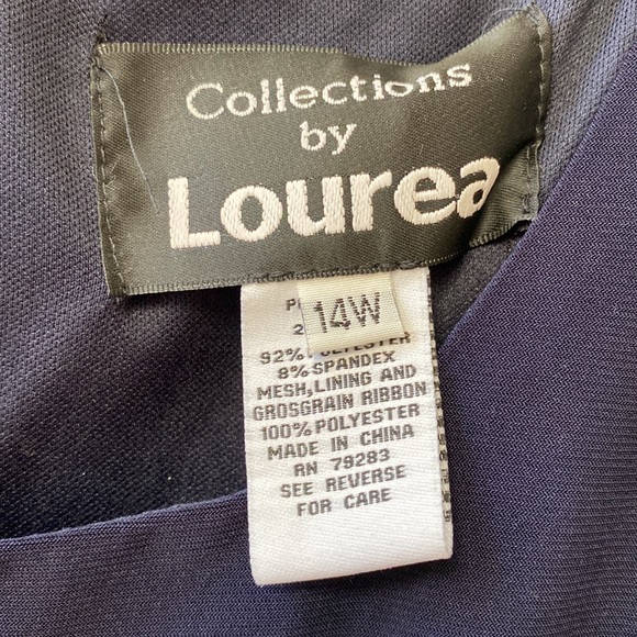 Navy blue formal dress with matching blazer - Picture 13 of 14